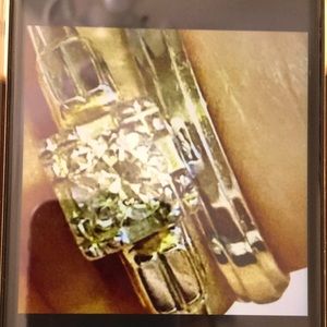 .33 carat diamond in 14-18K gold size 7.25